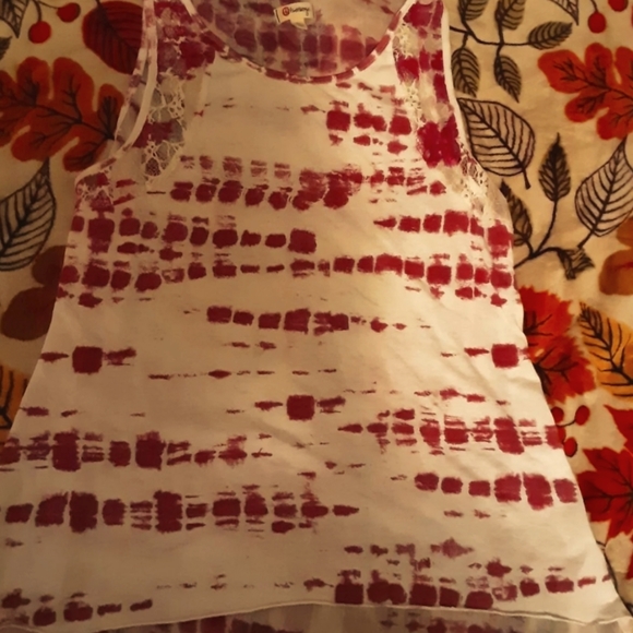 Olsenboye Tops - Olsenboye Jcpenney Kohls Tie Dye Lace Tank Top Juniors XL Womans Large, Barbie